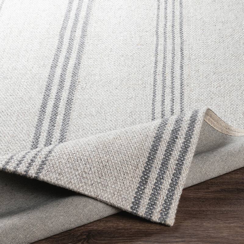 Livabliss Jayia Handmade Cottage Striped Wool & Viscose Area Rug