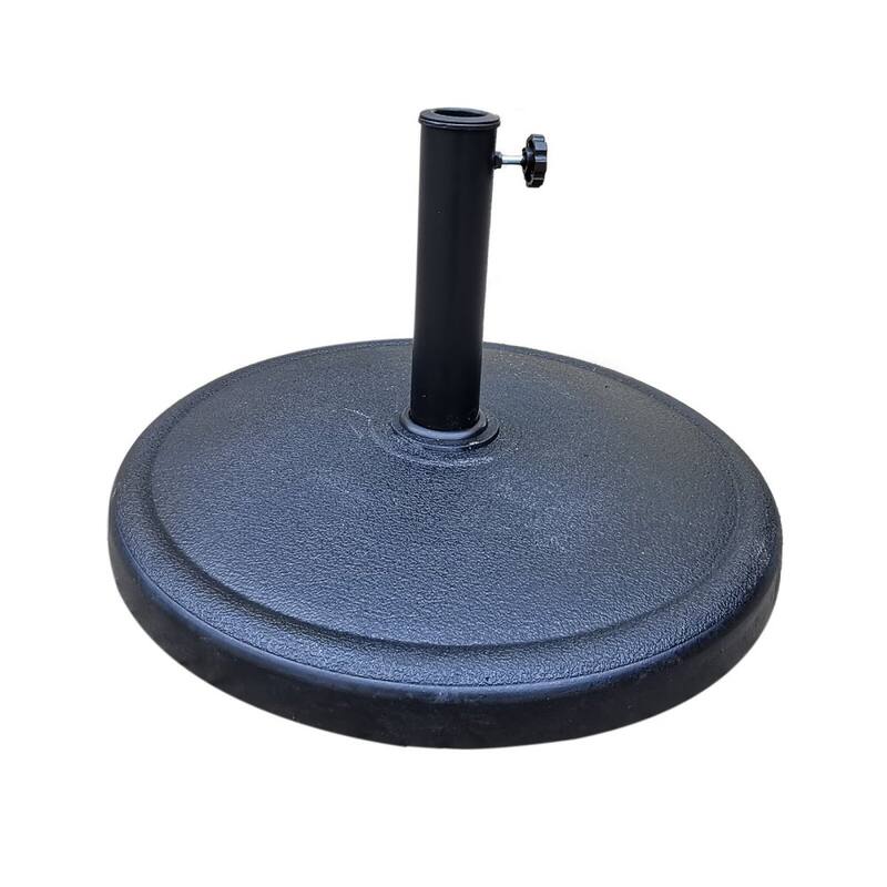 8.8ft Patio Aluminum Market Umbrella with Base Push Button Tilt Taupe