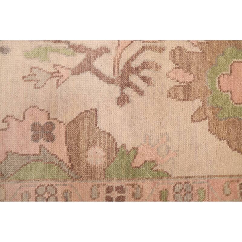 ECARPETGALLERY Hand-knotted Modern Oushak Cream Wool Rug - 7'10 x 9'11