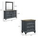 preview thumbnail 29 of 36, Roundhill Furniture Clelane Wood Bedroom Set with Bed, Dresser, Mirror, and Nightstand