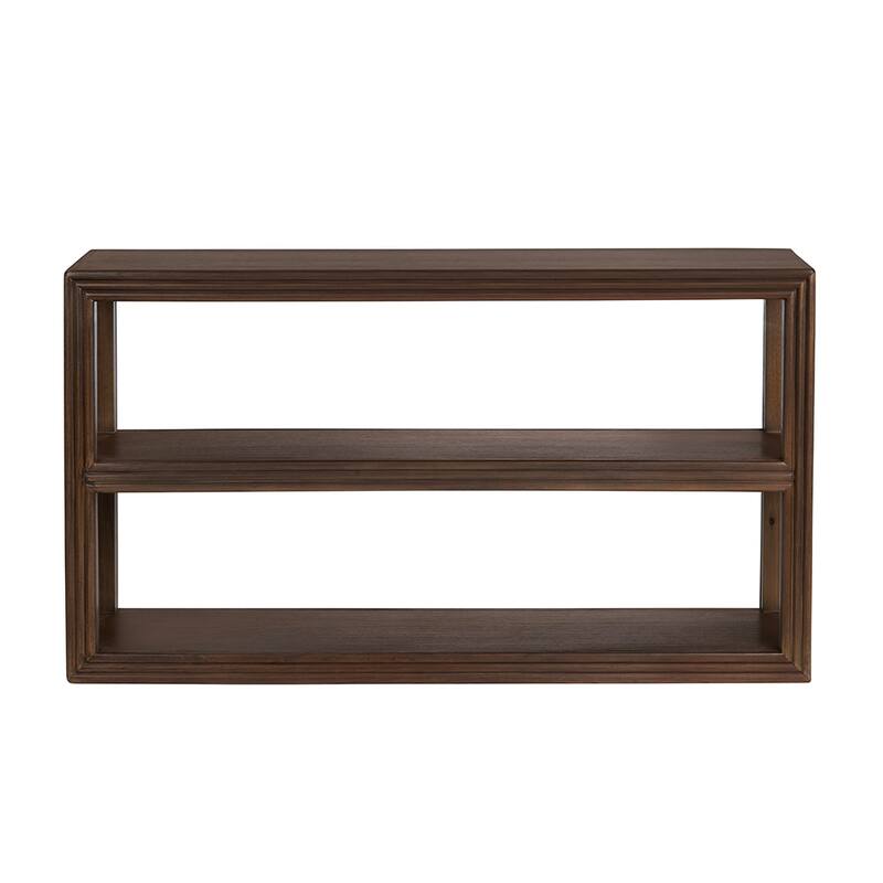 58 in. Brown Solid Wood Accent_Console_Sofa Table
