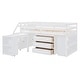 preview thumbnail 48 of 49, Twin Loft Bed with Desk, Drawers & Storage Stairs