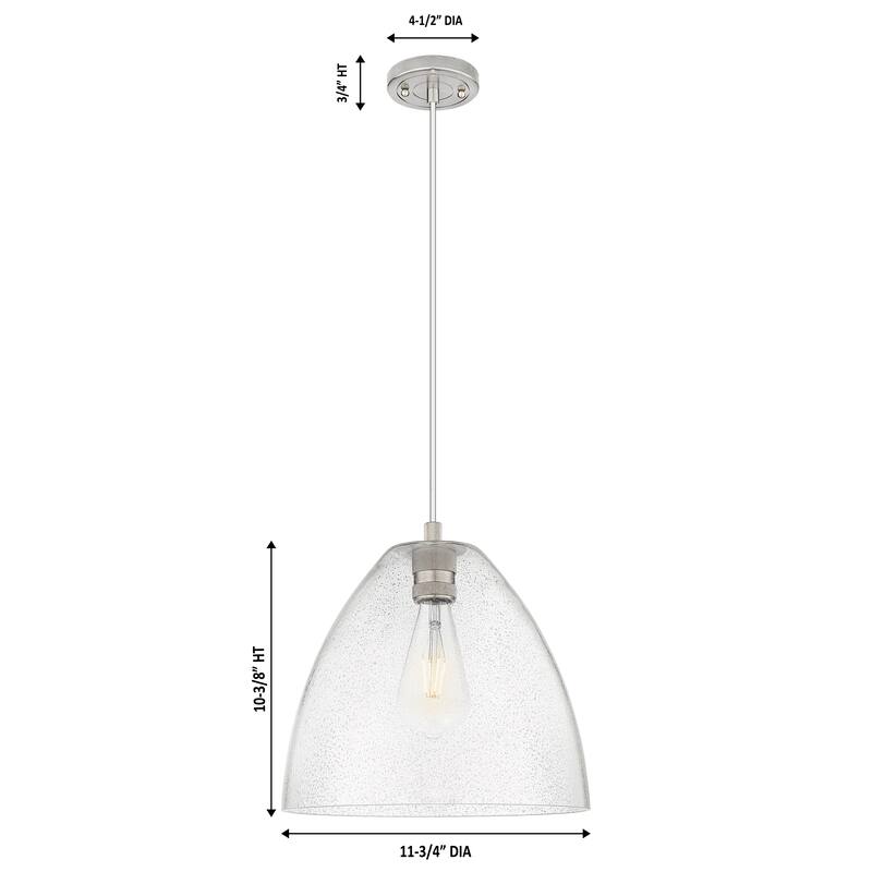 Innovations Lighting Downtown Urban - Crown Point - 1 Light 12" Bristol Cord Hung Pendant