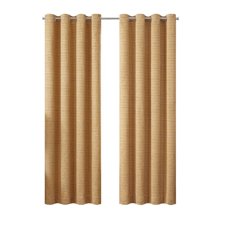 Eclipse Branson Magnitech 100% Blackout Curtain, Grommet Window Curtain Panel, Seamless Magnetic Closure (1 Panel)