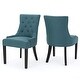 preview thumbnail 14 of 48, Cheney Contemporary Tufted Dining Chairs (Set of 2) by Christopher Knight Home - 21.50" L x 25.00" W x 36.00" H