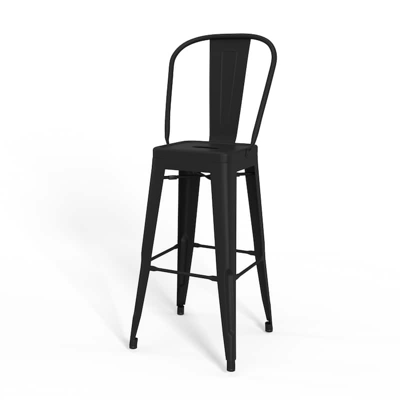 WYNDENHALL Freya Industrial Metal Stool (Set of 2)