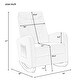 preview thumbnail 8 of 39, Baby Room High Back Rocking Chair Nursery Chair , Comfortable Rocker Fabric Padded Seat ,Modern High Back Armchair