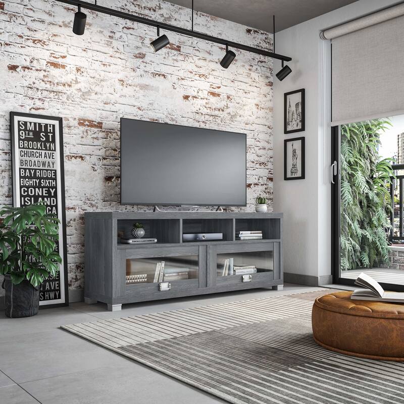 TV Stand for TVs up to 75in,Suitable for Living Room,Grey - Gray