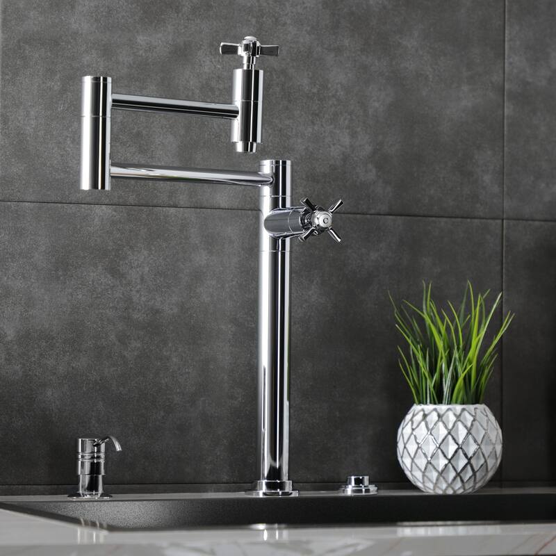 Millennium Two-Handle 1-Hole Deck Mount Pot Filler Faucet