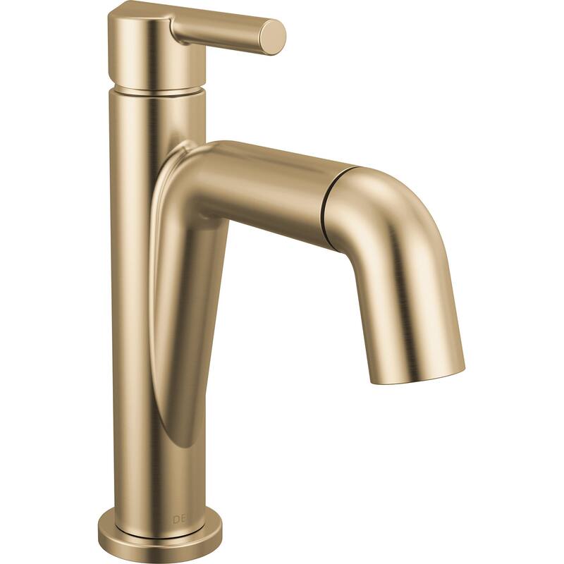 Delta 15849LF-PD Nicoli 1.2 GPM Single Hole Bathroom Faucet with Pull - Champagne Bronze