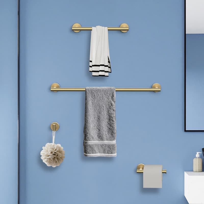 Topcraft Wall Mounted Stainless Steel Bathroom 8 Piece Hardware Set