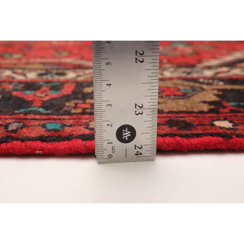 ECARPETGALLERY Hand-knotted Andelz Red Wool Rug - 3'3 x 9'8