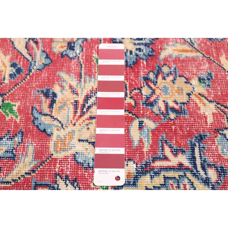 ECARPETGALLERY Hand-knotted Antalya Vintage Red Wool Rug - 9'9 x 12'8