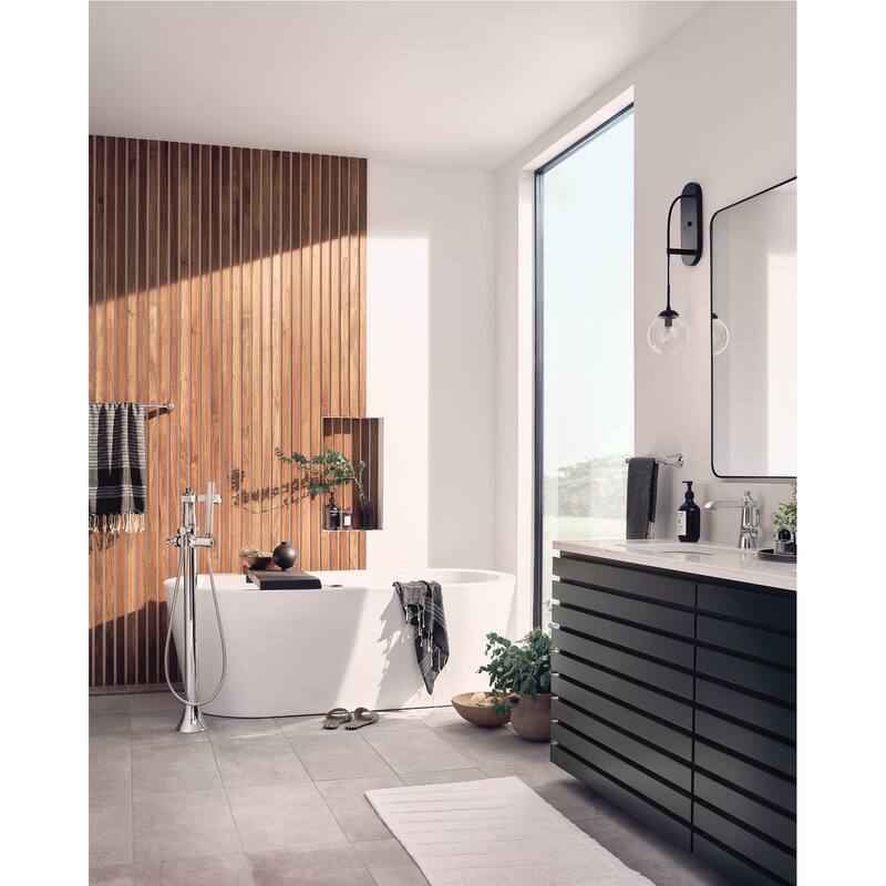 Moen Flara 1.2 GPM Single Hole Bathroom Faucet with Pop-Up Drain