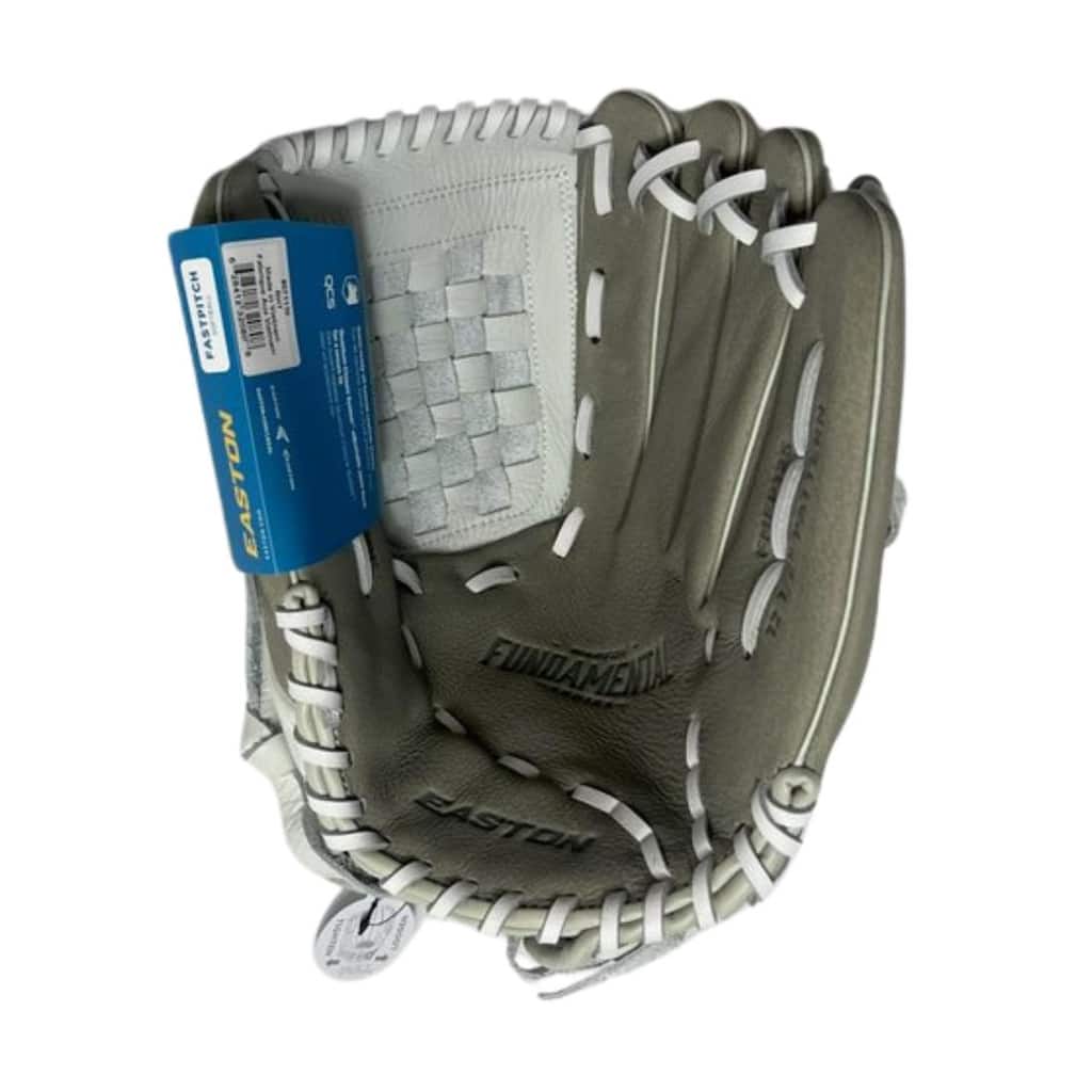 Fundamental Fastpitch 12.5-Inch Pitcher/Outfield Softball Glove, Right, Grey/White/Mint