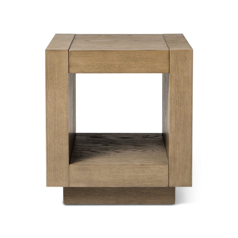 Maven Lane Artemis Contemporary Wooden Side Table - Refined Grey