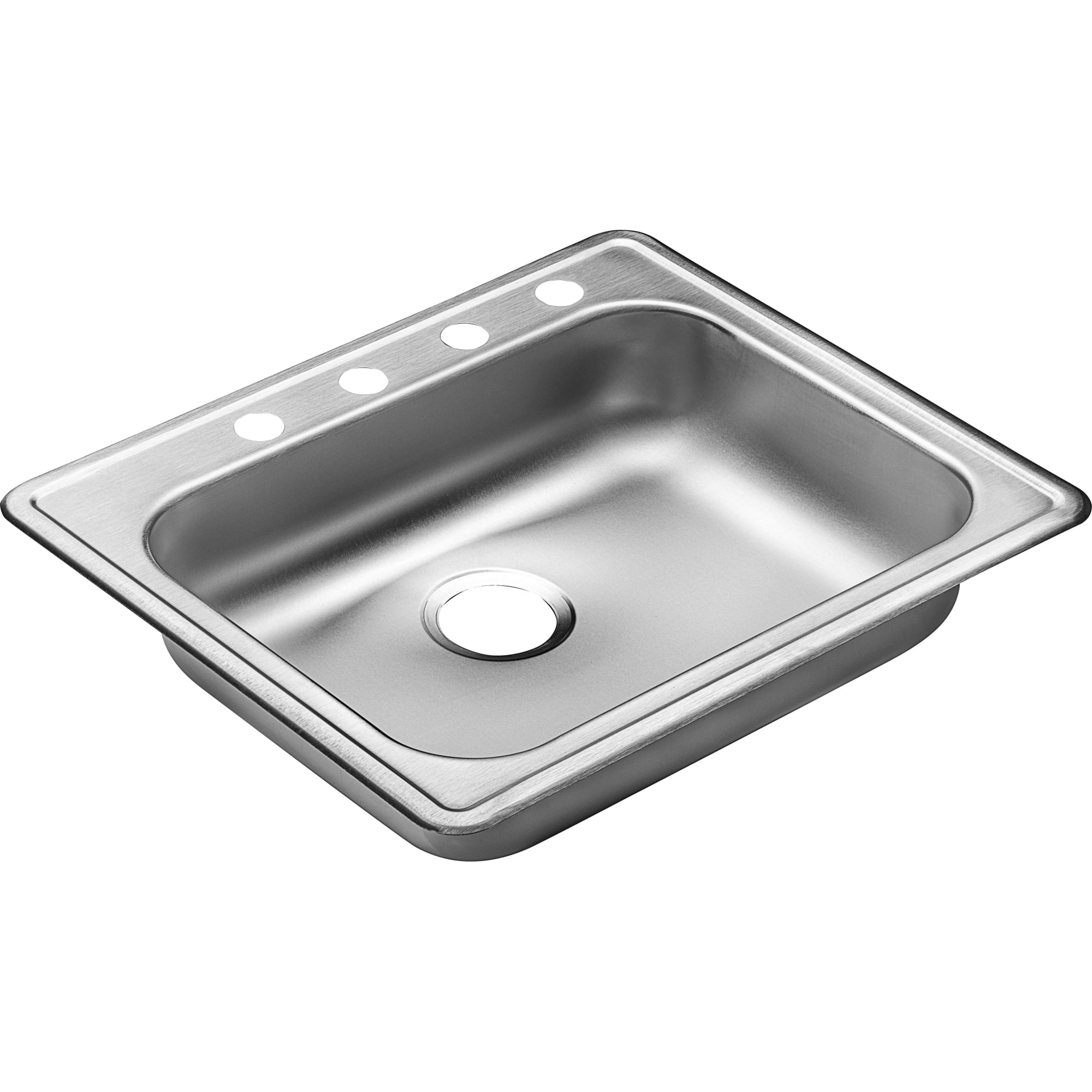 PROFLO Bealeton 25" Drop In Single Basin Stainless Steel Kitchen Sink
