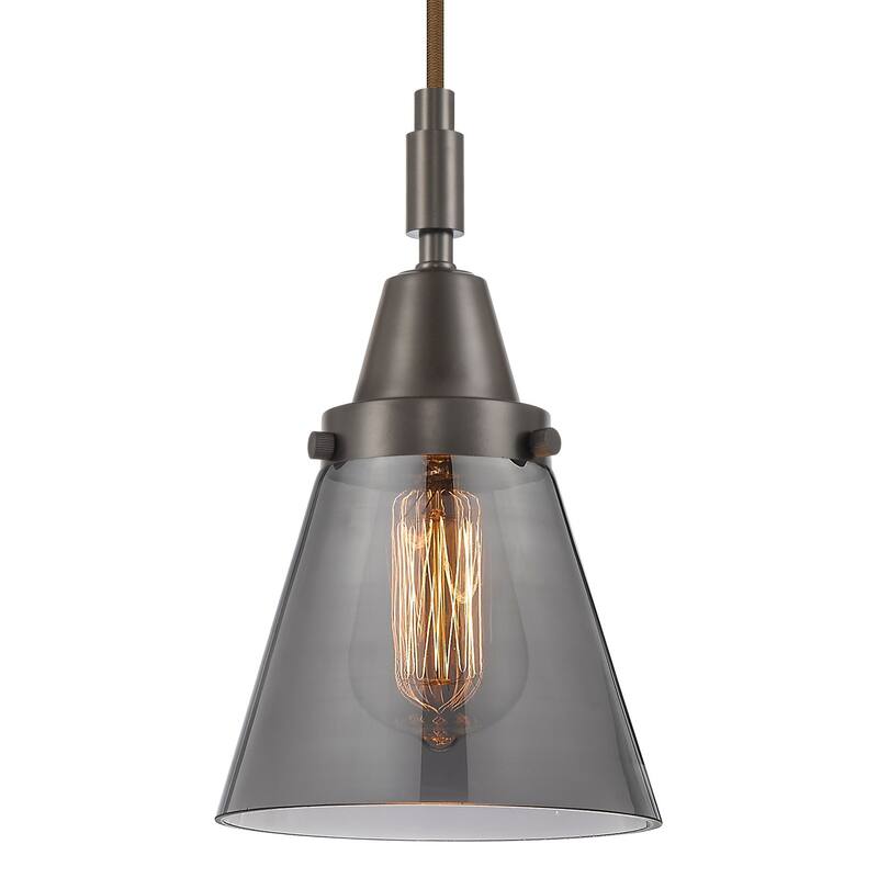 Innovations Lighting 447-1P-G63 Cone 6" Wide Mini Pendant with Light - Oil Rubbed Bronze