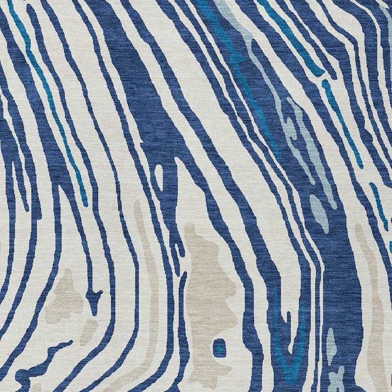 HomeRoots Abstract Transitional Rectangle Outdoor Rug