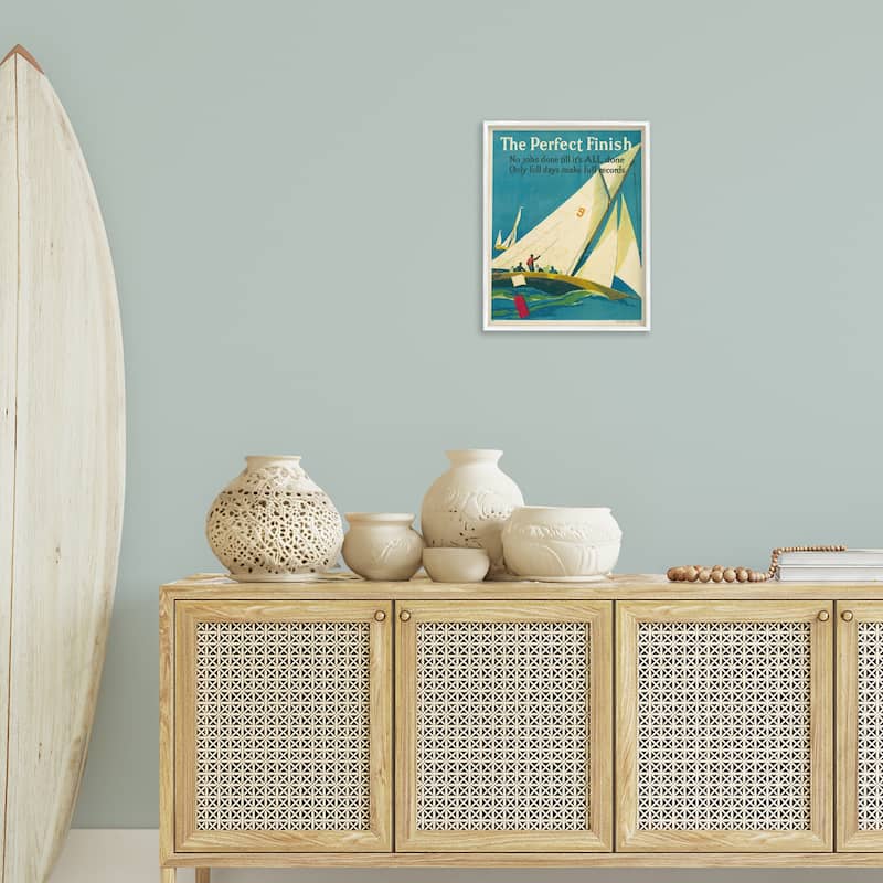 Stupell Perfect Finish Antique Sailors Framed Giclee Art Design By Marcus Jules