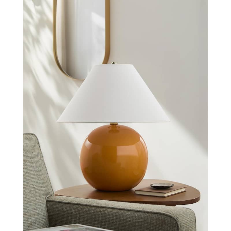Livabliss Stellar Traditional Accent Table Lamp - Orange