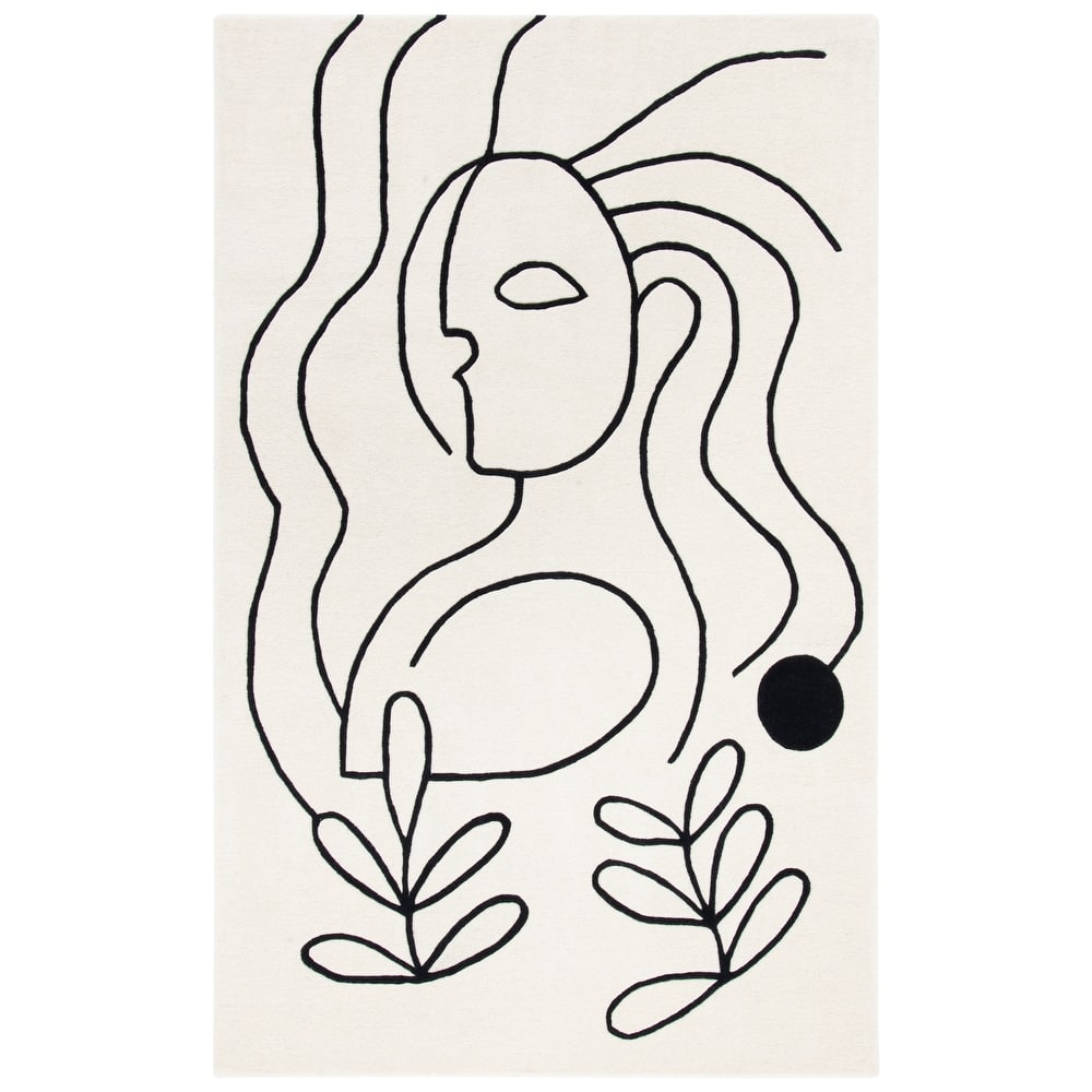 SAFAVIEH Handmade Fifth Avenue Chayah Mid-Century Modern Wool Rug