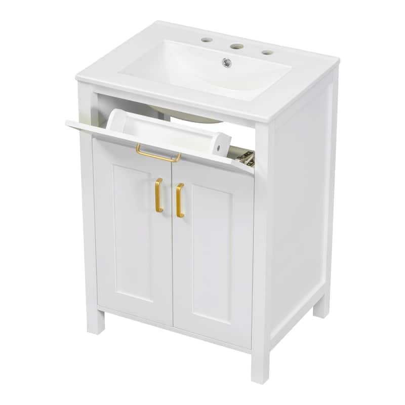 24" Bathroom Vanity Combo with Ceramic Sink