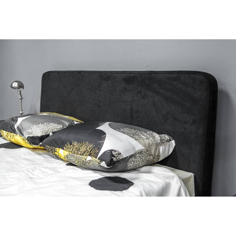 Mohave Mid Century Tundra Grey Acacia Platform Bed