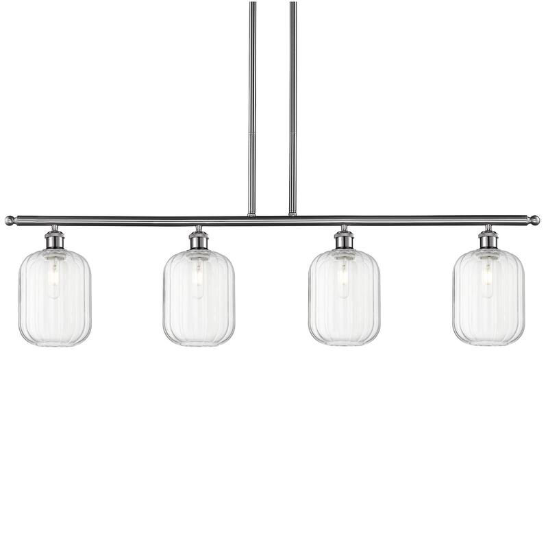 Innovations Lighting 516-4I-13-48 Preston Linear Preston 4 Light 48" - Brushed Satin Nickel / Clear