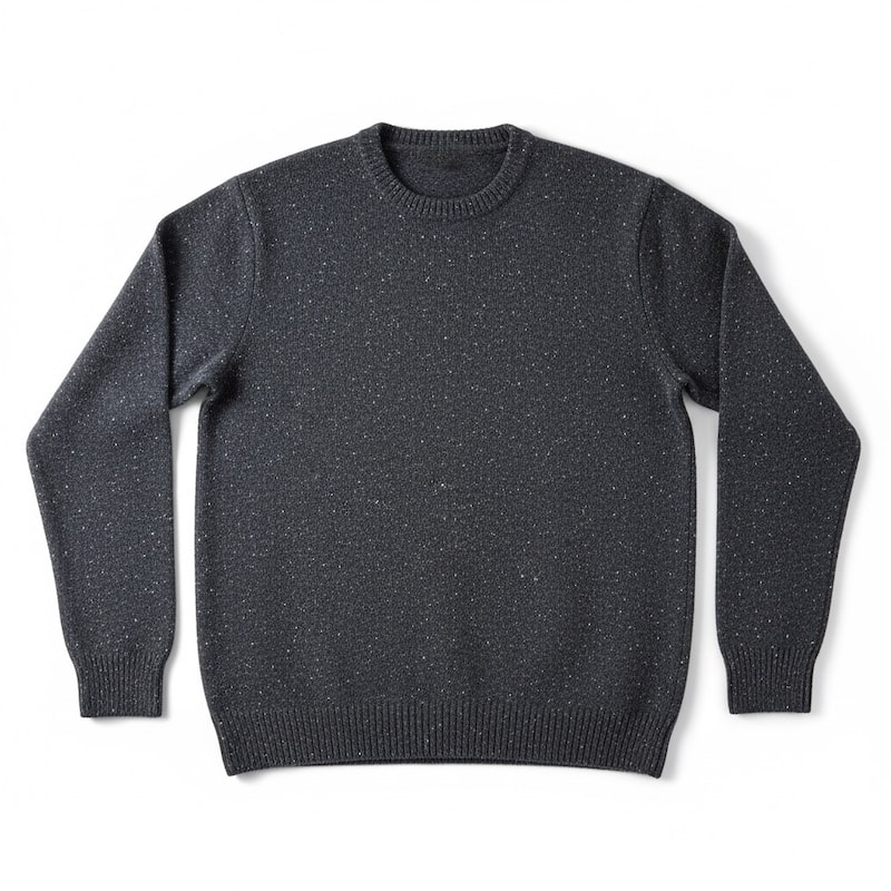 James Campbell Men's Donegal Sweater - Denim - S