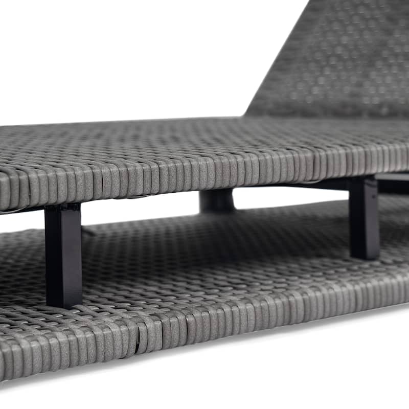 Christopher Knight Home- Silas Outdoor PE Rattan Chaise Lounge