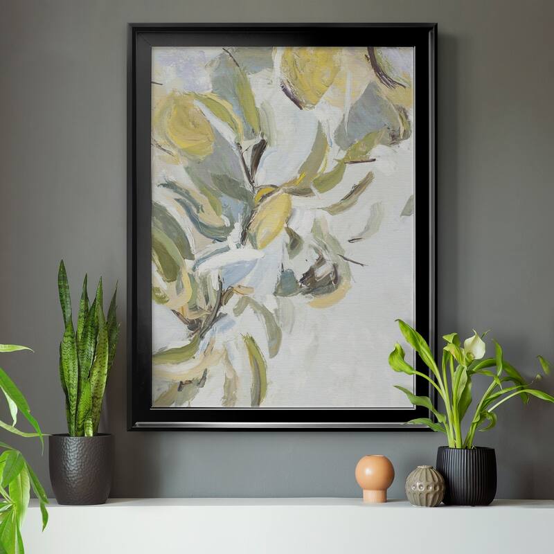 Lemon Pears Premium Framed Canvas - Ready to Hang