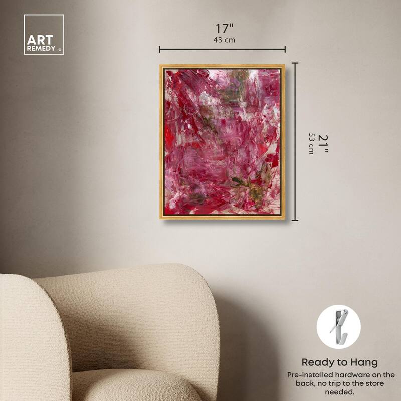 Shades of Red III Canvas by Art Remedy