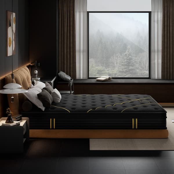 12-inch Medium Gel Memory Foam Mattress with Pocket Spring Hybrid Mattress