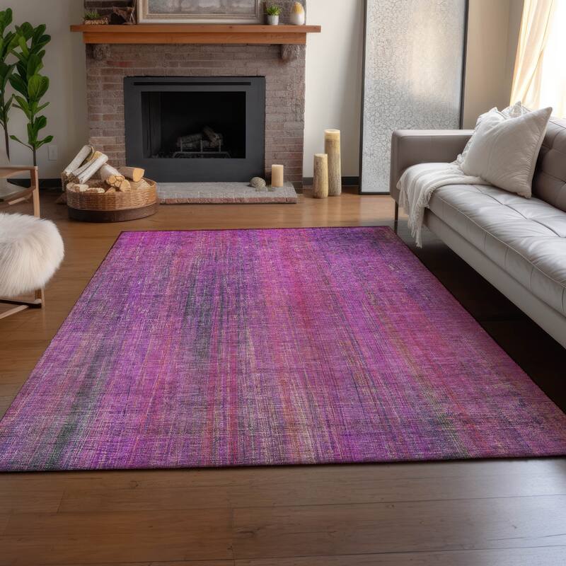 Premium Washable Super Soft Solid Abstract Mayfield Rug