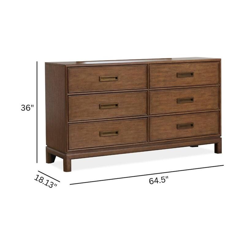 Magnussen Home Ridgefield Russet Double Drawer Dresser