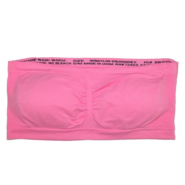 Rene Rofe Women's Seamless Tube Bra with Removable Pads