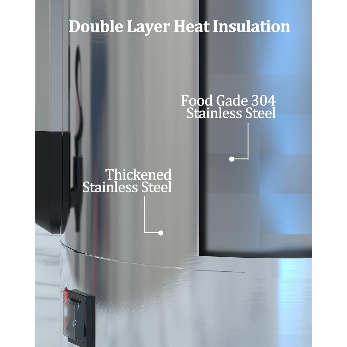 Commercial Coffee Urn Large Coffee Urn Stainless Steel 60 Cup