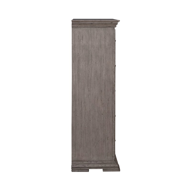 Liberty Furniture Big Valley Graystone Panel Bed, Dresser & Mirror, Chest - King or Queen