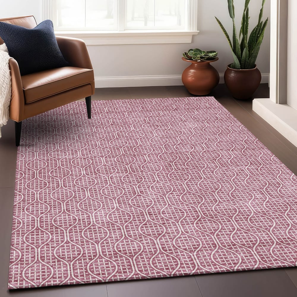 Premium Washable Super Soft Modern Teardrop Mayfield Rug