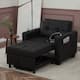 Option Black Faux Leather
