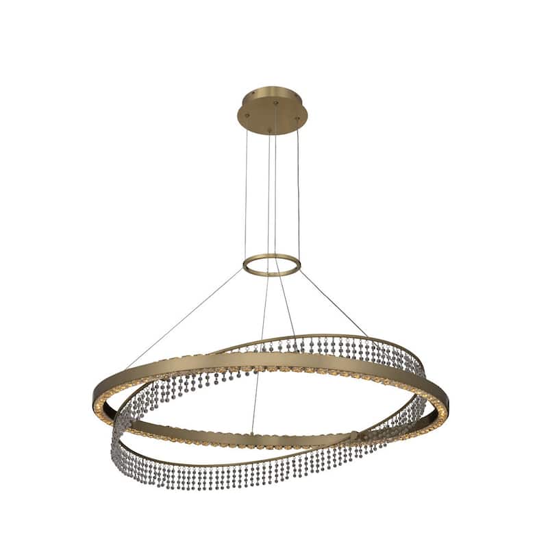 Allegri 036357-FR001 Saturno 36" Wide LED Ring Chandelier with Firenze