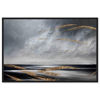 Calmy Waters Canvas Elegant Abstract Wall Art by Art Remedy