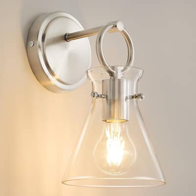 1 pack vanity light nickel wall light glass,metal kitchen light