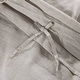 preview thumbnail 7 of 7, WHOLINENS Stone Washed Linen Duvet Cover Set Bow Tie Closure