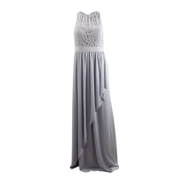 wine and silver dress