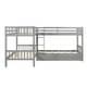 preview thumbnail 17 of 33, Twin L-Shaped Bunk bed with Ladder and Drawers, 4 Beds in 1