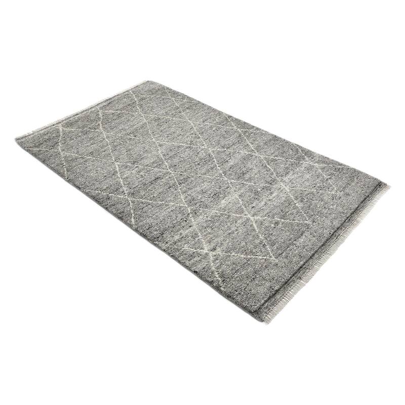 Overton Handmade Shaggy Boho Moroccan Area Rug