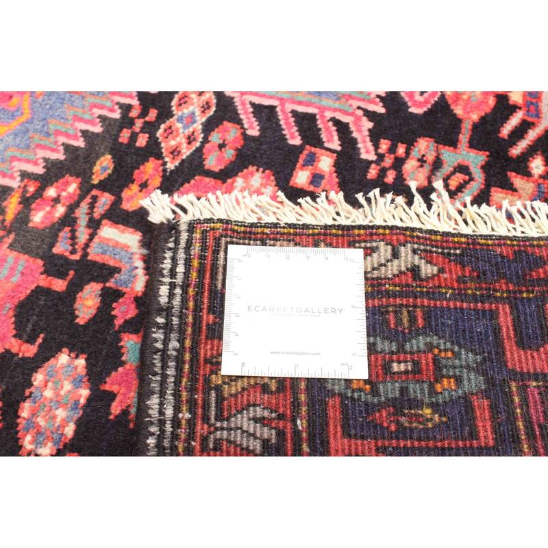 ECARPETGALLERY Hand-knotted Kayseri Black Wool Rug - 4'6 x 7'0