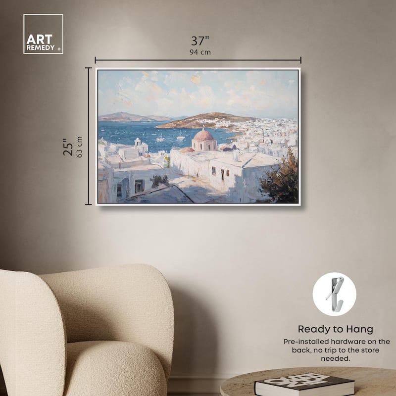 Early Morning Greece Canvas by Art Remedy